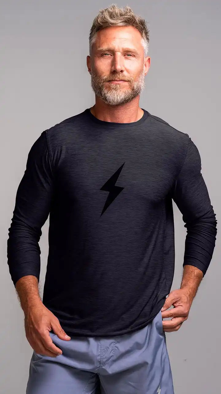 SuperSoft BOLT Long Sleeve Shirt - Charcoal
