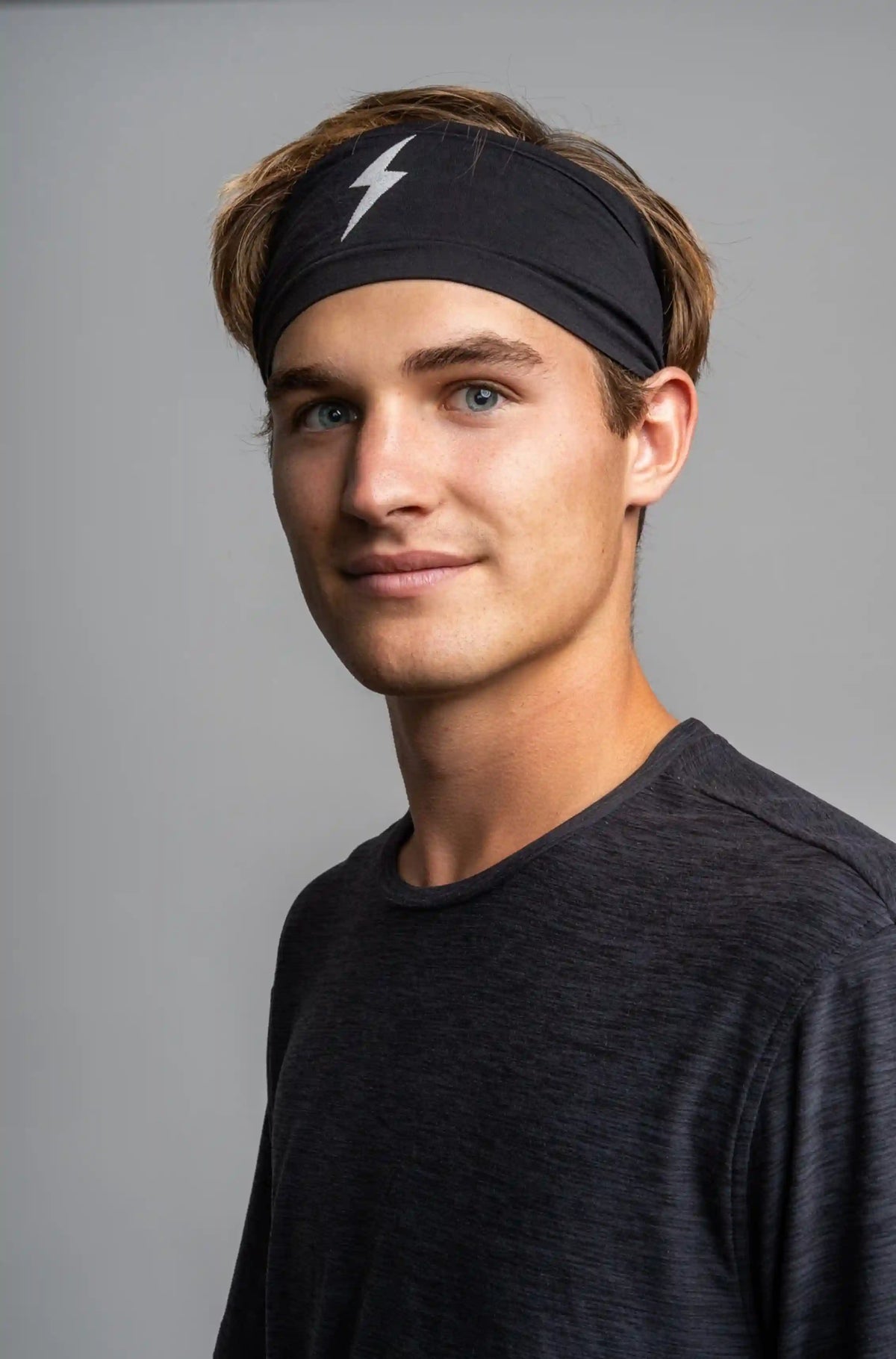 Knitted Performance Wide Headband - Black