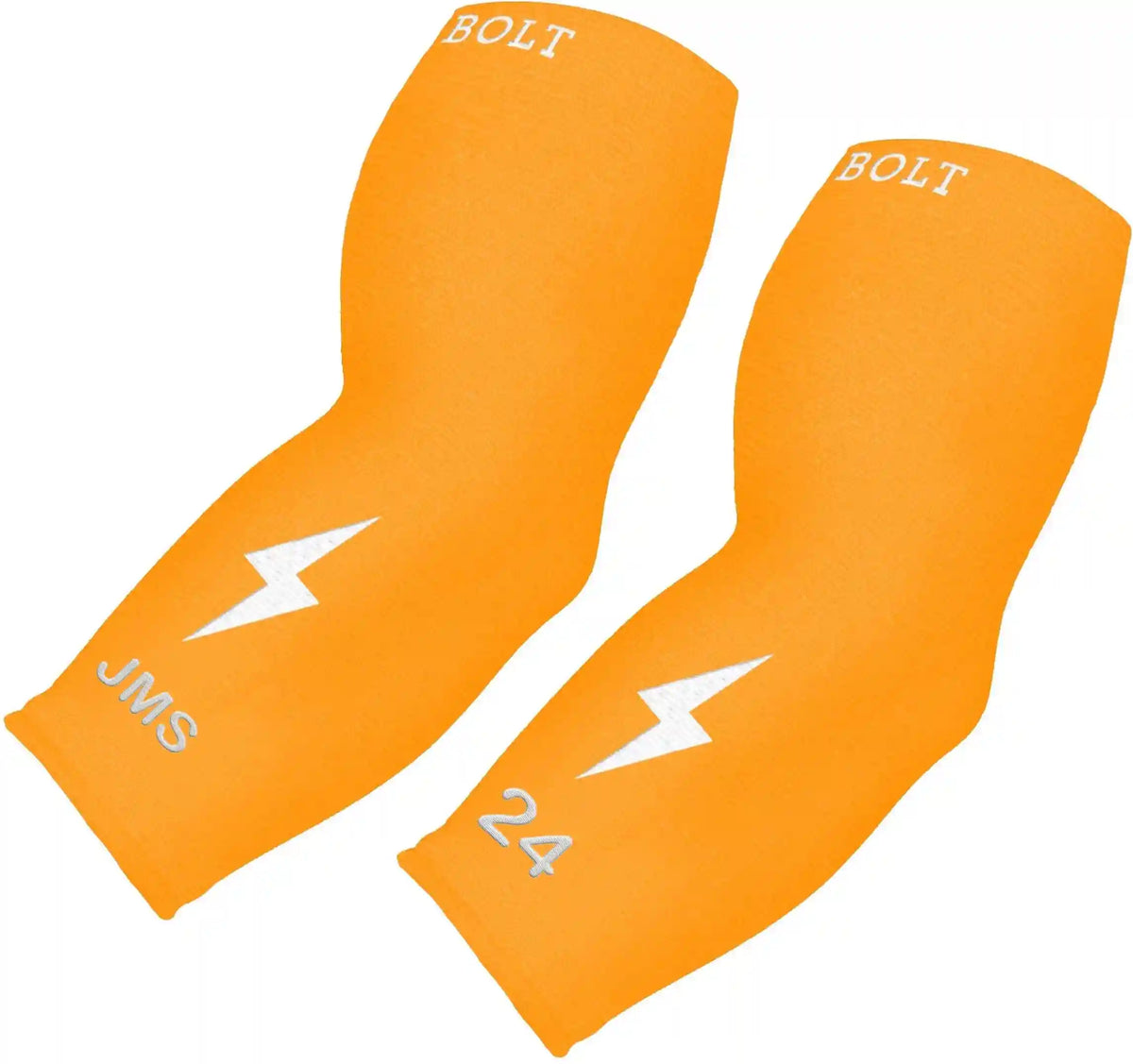 Personalized Graduated Compression Premium 3/4 Arm Sleeve - Neon Orange