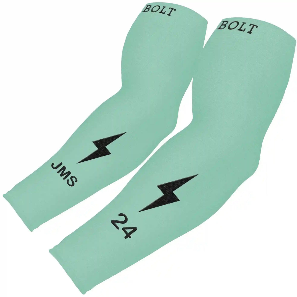 Personalized Graduated Compression Premium Arm Sleeve - Mint Green