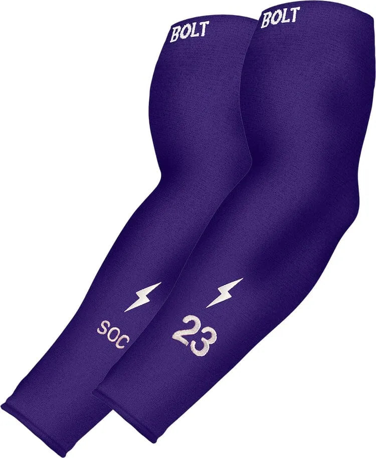 Personalized Graduated Compression Premium Arm Sleeve - Purple