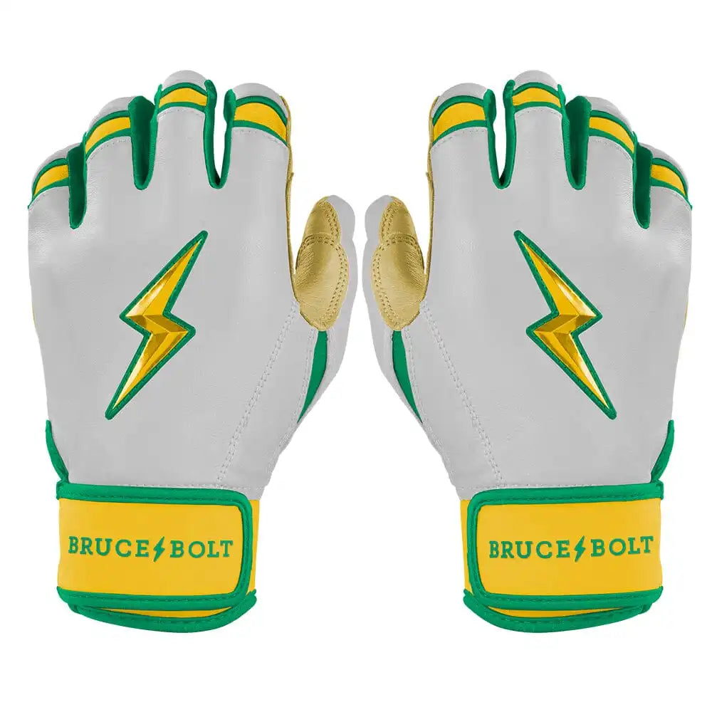 Nick Kurtz Signature Series Short Cuff Batting Gloves - Vegas White